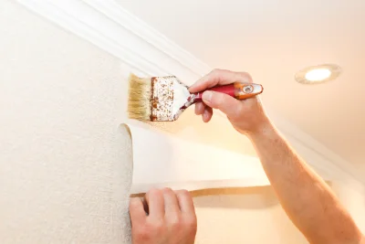 Pose de papier peint à Carency — revêtements muraux et toiles de verre